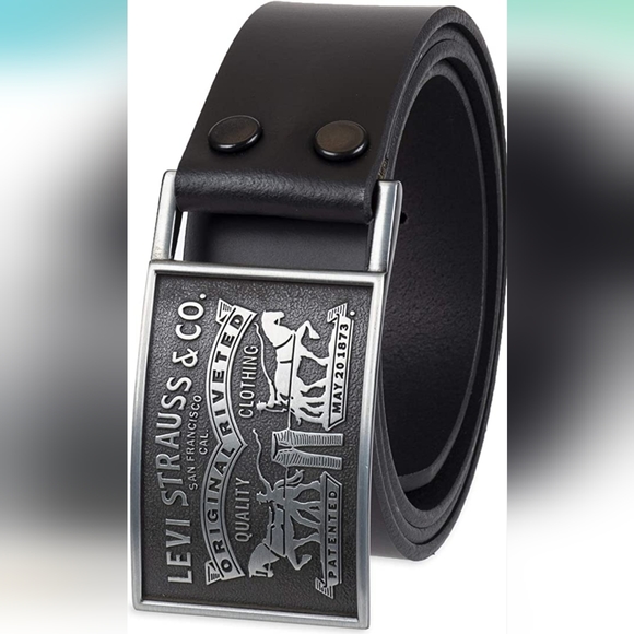 Levis Levi Strauss leather belt & belt buckle avail.Please ask if size available - Picture 7 of 7